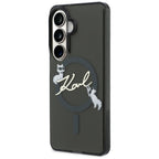 Karl Lagerfeld IML KC Script MagSafe Dėklas, skirtas Samsung Galaxy S26 Plus - Black
