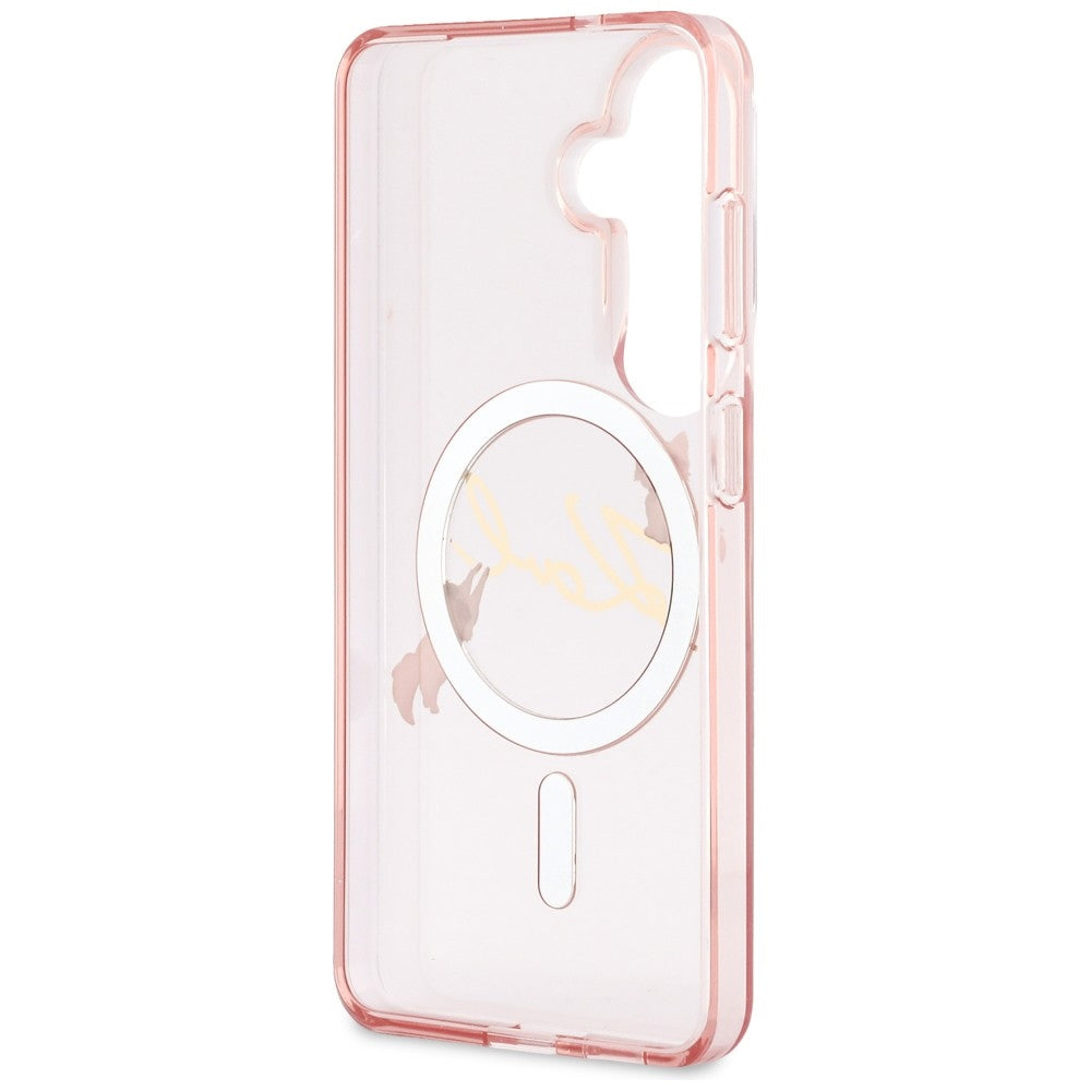 Karl Lagerfeld IML KC Script MagSafe Case skirtas Samsung Galaxy S26 – Rožinė -- Samsung Galaxy S26