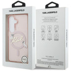 Karl Lagerfeld IML KC Script MagSafe Case skirtas Samsung Galaxy S26 – Rožinė -- Samsung Galaxy S26