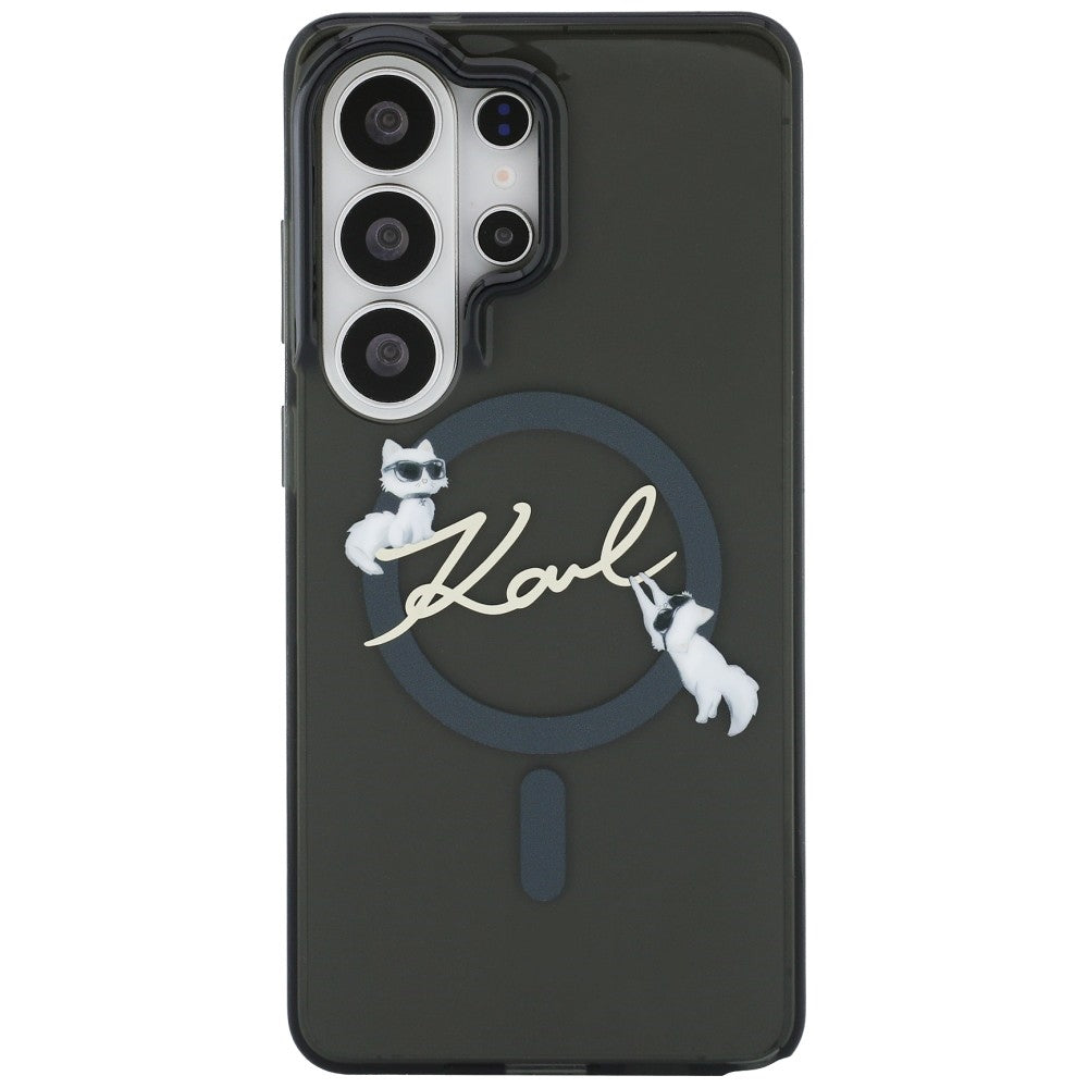 Karl Lagerfeld IML KC Script MagSafe dėklas Samsung Galaxy S26 Ultra - Juodas -- Samsung Galaxy S26 Ultra