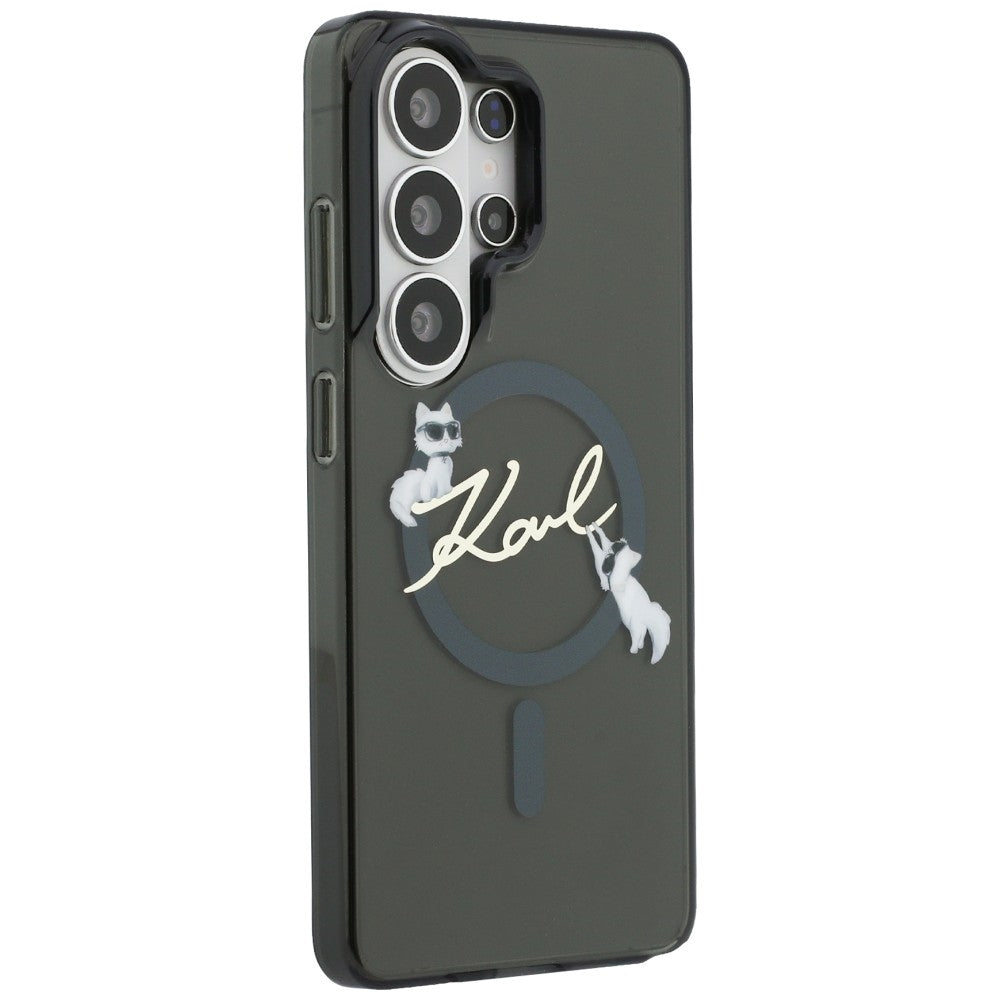 Karl Lagerfeld IML KC Script MagSafe dėklas Samsung Galaxy S26 Ultra - Juodas -- Samsung Galaxy S26 Ultra