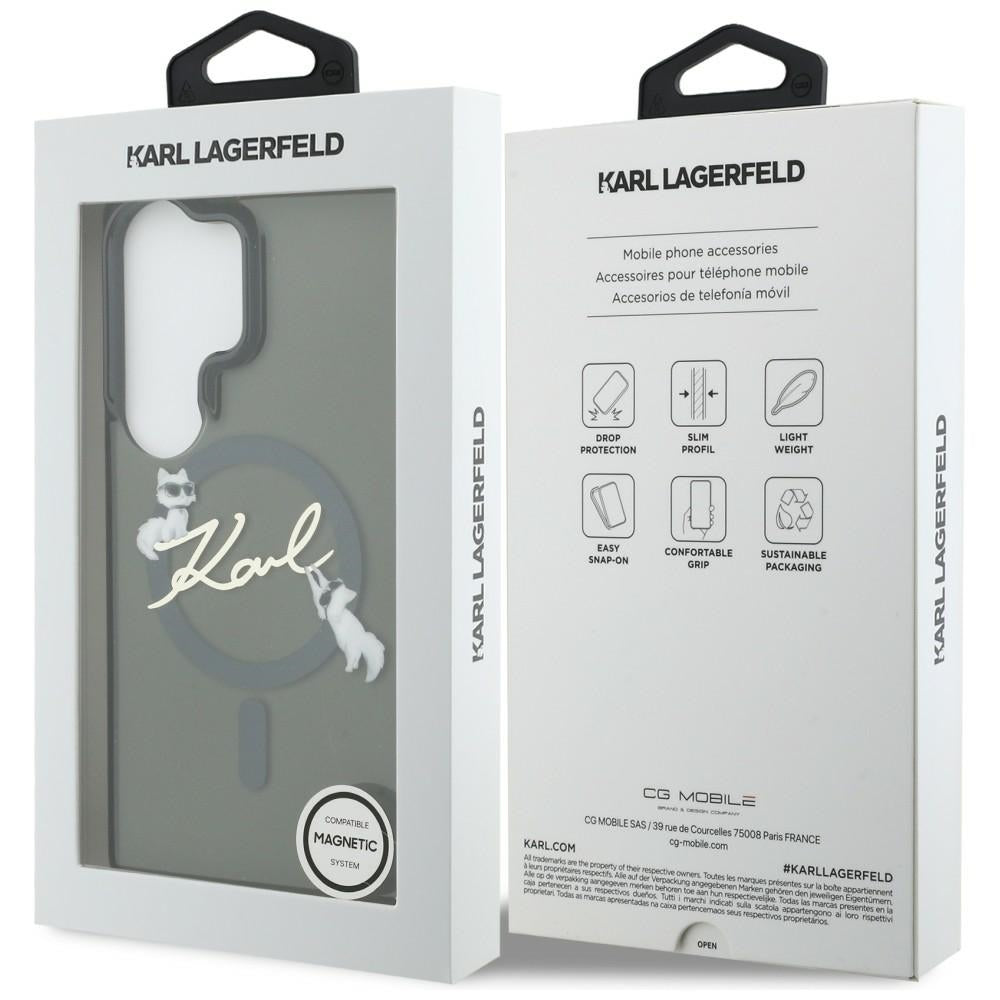 Karl Lagerfeld IML KC Script MagSafe dėklas Samsung Galaxy S26 Ultra - Juodas -- Samsung Galaxy S26 Ultra