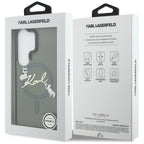Karl Lagerfeld IML KC Script MagSafe dėklas Samsung Galaxy S26 Ultra - Juodas -- Samsung Galaxy S26 Ultra