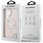 Karl Lagerfeld IML KC Script MagSafe dėklas Samsung Galaxy S26 Ultra - Rožinis -- Samsung Galaxy S26 Ultra