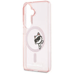 Karl Lagerfeld IML Peekaboo Choupette MagSafe Dėklas, skirtas Samsung Galaxy S26 - Pink