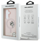 Karl Lagerfeld IML Peekaboo Choupette MagSafe Dėklas, skirtas Samsung Galaxy S26 - Pink
