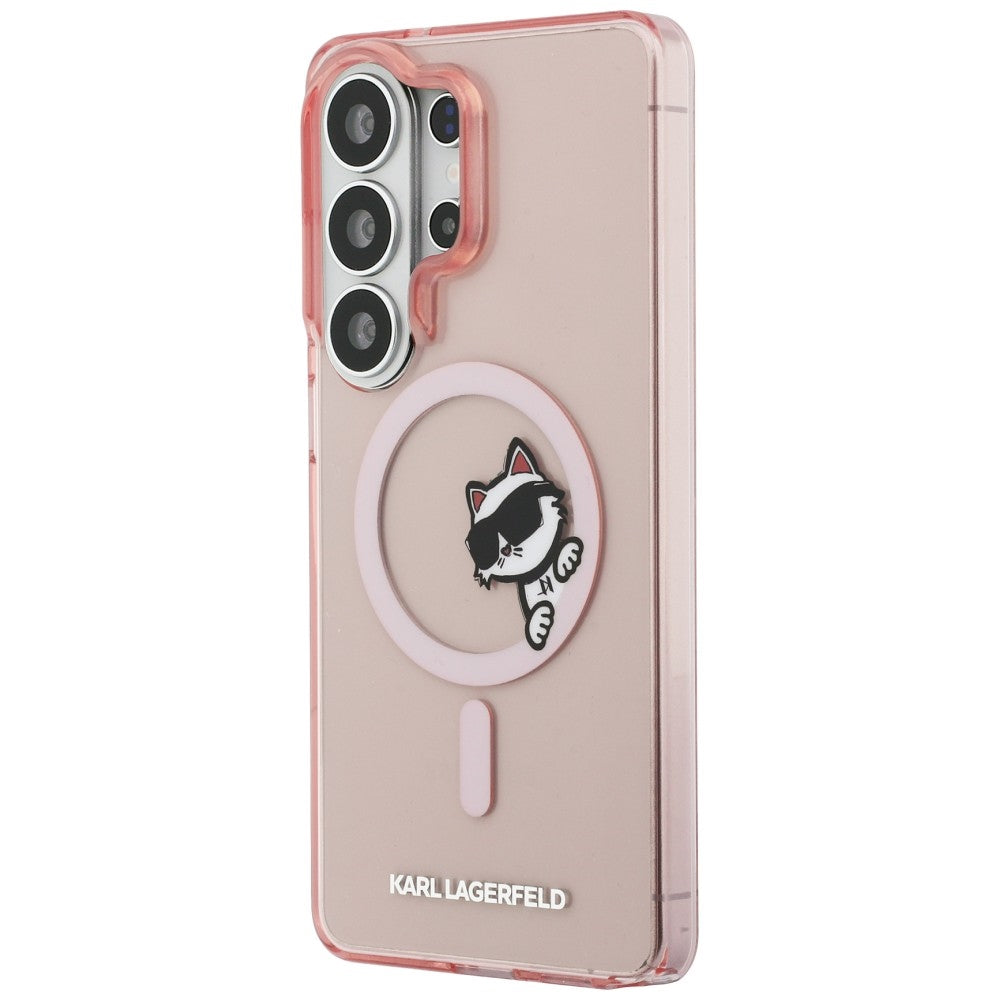 Karl Lagerfeld IML Peekaboo Choupette MagSafe dėklas Samsung Galaxy S26 Ultra - Rožinis -- Samsung Galaxy S26 Ultra