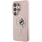 Karl Lagerfeld IML Peekaboo Choupette MagSafe dėklas Samsung Galaxy S26 Ultra - Rožinis -- Samsung Galaxy S26 Ultra