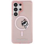 Karl Lagerfeld IML Peekaboo Choupette MagSafe dėklas Samsung Galaxy S26 Ultra - Rožinis -- Samsung Galaxy S26 Ultra