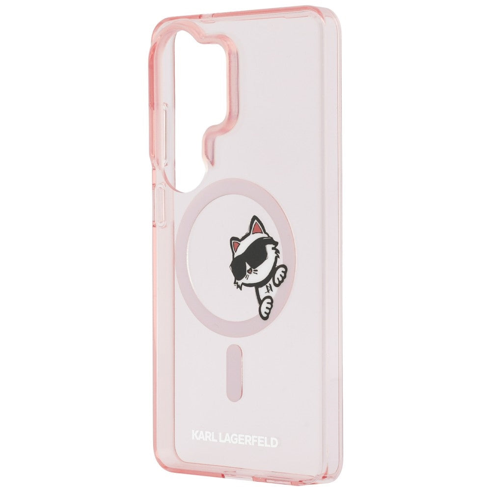 Karl Lagerfeld IML Peekaboo Choupette MagSafe dėklas Samsung Galaxy S26 Ultra - Rožinis -- Samsung Galaxy S26 Ultra