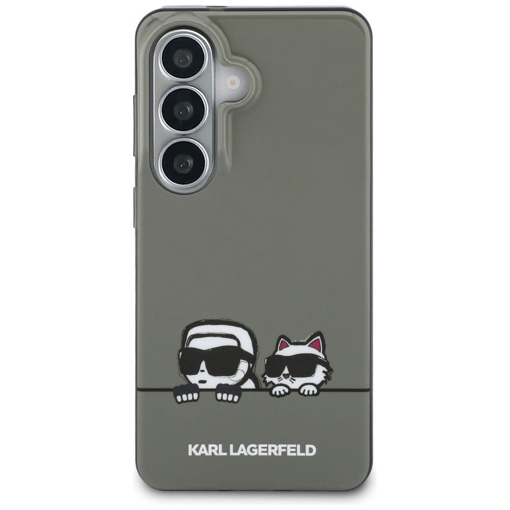 Karl Lagerfeld IML Peekaboo Karl & Choupette MagSafe Case skirtas Samsung Galaxy S26 – Juoda -- Samsung Galaxy S26