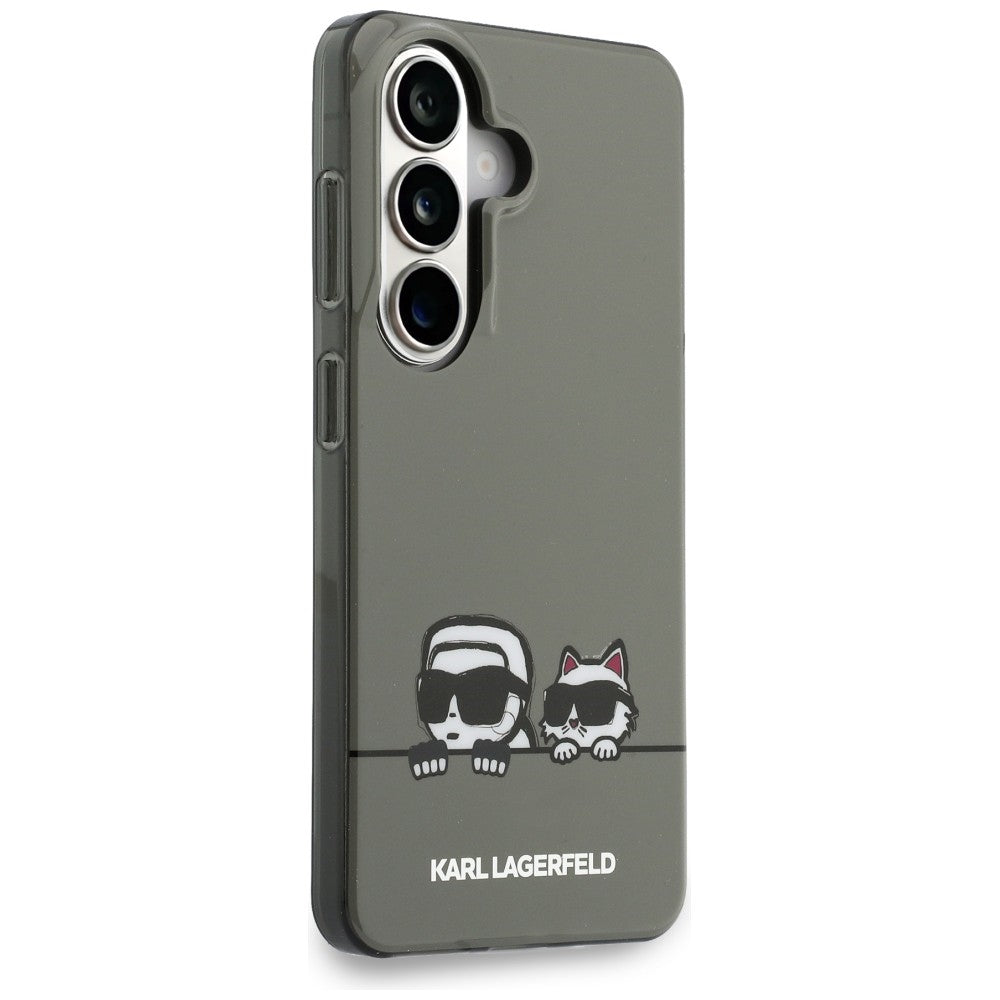 Karl Lagerfeld IML Peekaboo Karl & Choupette MagSafe Case skirtas Samsung Galaxy S26 – Juoda -- Samsung Galaxy S26