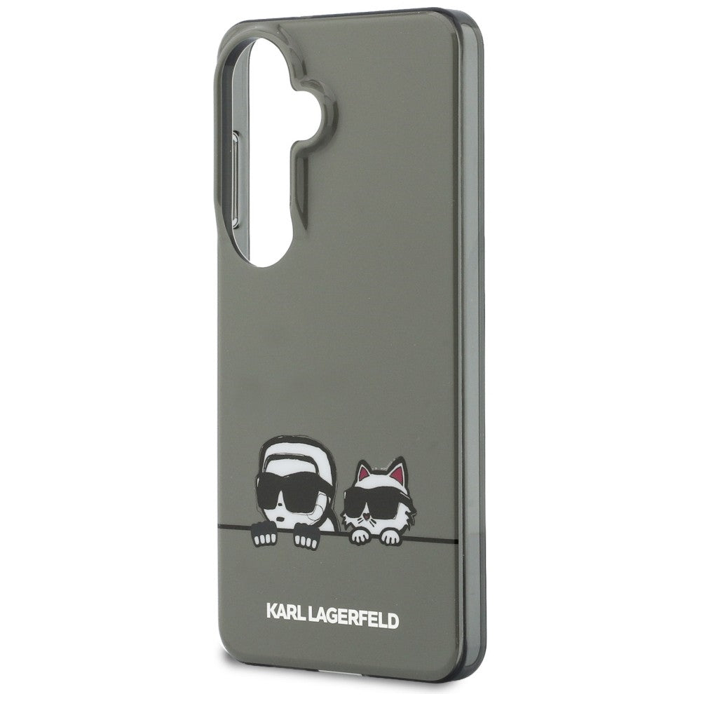 Karl Lagerfeld IML Peekaboo Karl & Choupette MagSafe Case skirtas Samsung Galaxy S26 – Juoda -- Samsung Galaxy S26