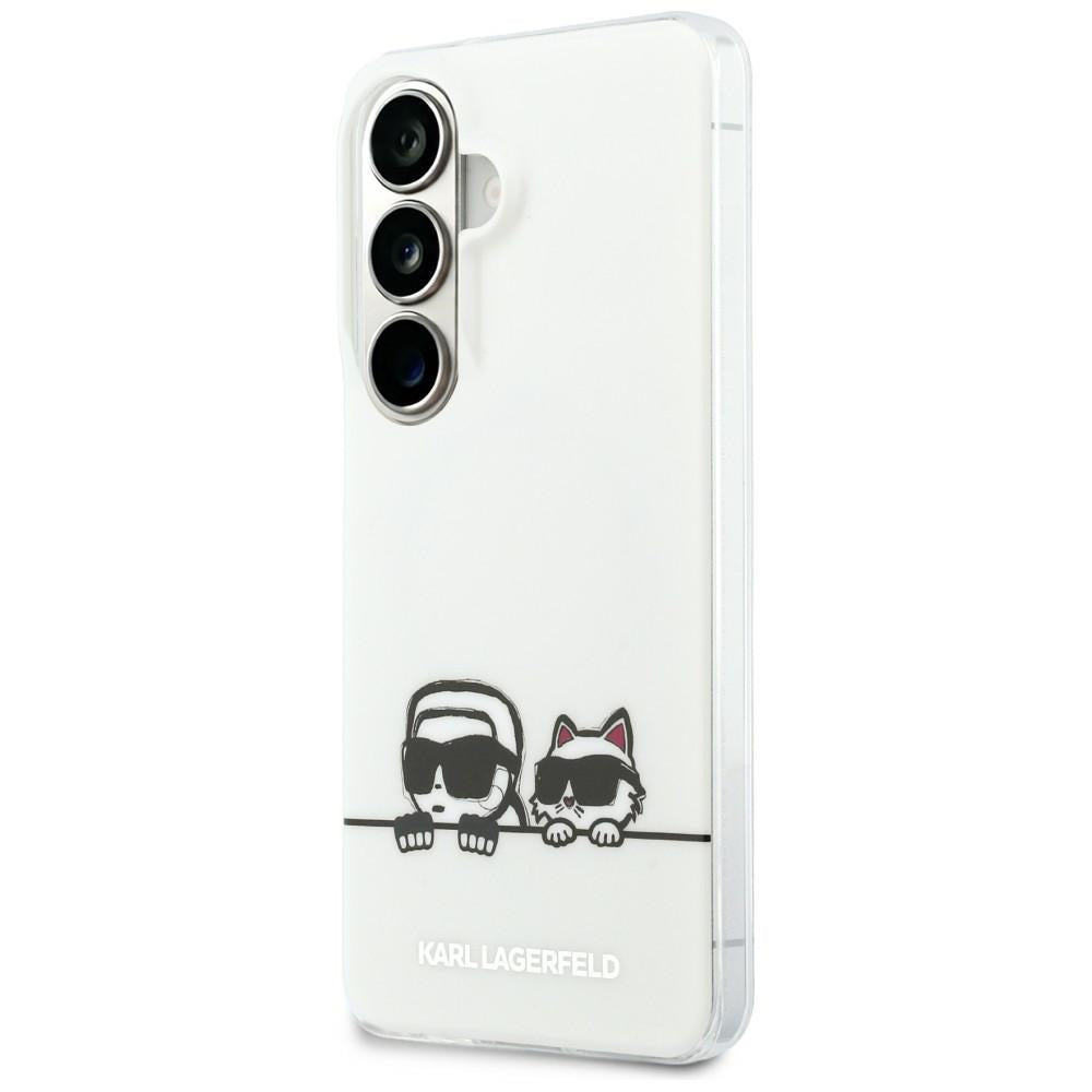 Karl Lagerfeld IML Peekaboo Karl&Choupette MagSafe dėklas Samsung Galaxy S26 - skaidrus -- Samsung Galaxy S26