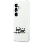 Karl Lagerfeld IML Peekaboo Karl&Choupette MagSafe dėklas Samsung Galaxy S26 - skaidrus -- Samsung Galaxy S26