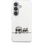 Karl Lagerfeld IML Peekaboo Karl&Choupette MagSafe dėklas Samsung Galaxy S26 - skaidrus -- Samsung Galaxy S26
