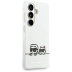 Karl Lagerfeld IML Peekaboo Karl&Choupette MagSafe dėklas Samsung Galaxy S26 - skaidrus -- Samsung Galaxy S26
