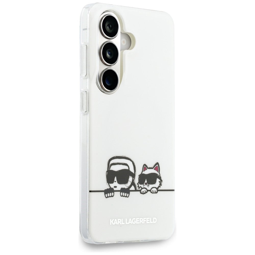 Karl Lagerfeld IML Peekaboo Karl&Choupette MagSafe dėklas Samsung Galaxy S26 - skaidrus -- Samsung Galaxy S26