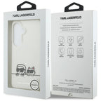 Karl Lagerfeld IML Peekaboo Karl&Choupette MagSafe dėklas Samsung Galaxy S26 - skaidrus -- Samsung Galaxy S26