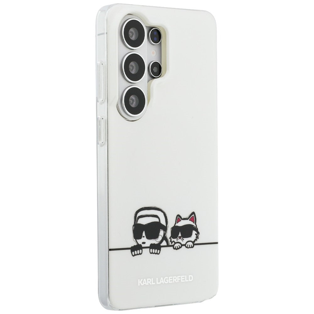 Karl Lagerfeld IML Peekaboo Karl&Choupette MagSafe dėklas Samsung Galaxy S26 Ultra - skaidrus -- Samsung Galaxy S26 Ultra