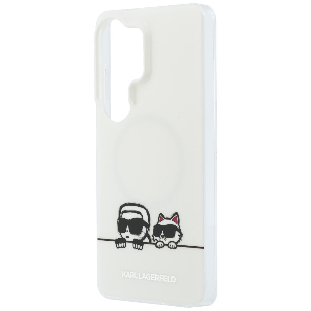 Karl Lagerfeld IML Peekaboo Karl&Choupette MagSafe dėklas Samsung Galaxy S26 Ultra - skaidrus -- Samsung Galaxy S26 Ultra