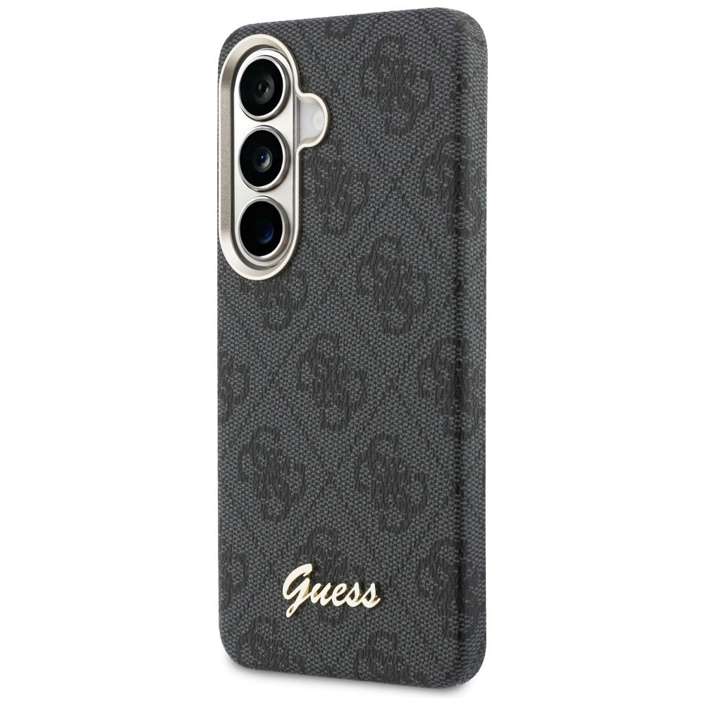 Guess 4G Script MagSafe dėklas Samsung Galaxy S26 - Juodas -- Samsung Galaxy S26