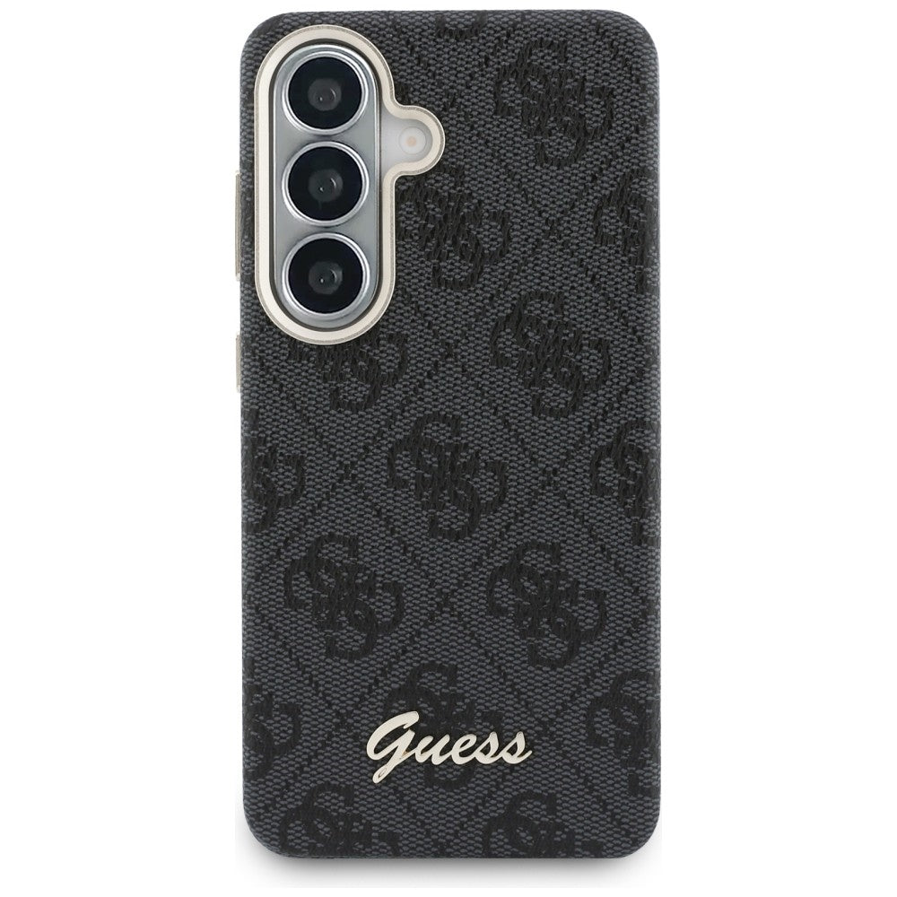 Guess 4G Script MagSafe dėklas Samsung Galaxy S26 - Juodas -- Samsung Galaxy S26