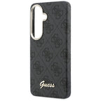 Guess 4G Script MagSafe dėklas Samsung Galaxy S26 - Juodas -- Samsung Galaxy S26