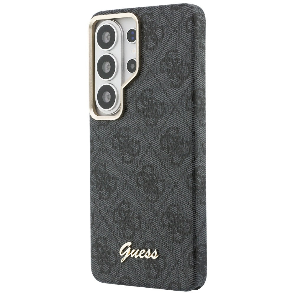 Guess 4G Script MagSafe dėklas Samsung Galaxy S26 Ultra - Juodas -- Samsung Galaxy S26 Ultra