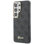 Guess 4G Script MagSafe dėklas Samsung Galaxy S26 Ultra - Juodas -- Samsung Galaxy S26 Ultra
