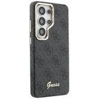 Guess 4G Script MagSafe dėklas Samsung Galaxy S26 Ultra - Juodas -- Samsung Galaxy S26 Ultra