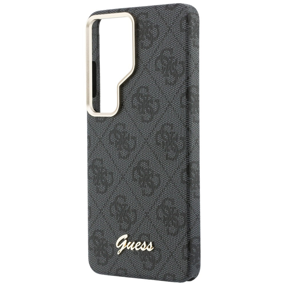 Guess 4G Script MagSafe dėklas Samsung Galaxy S26 Ultra - Juodas -- Samsung Galaxy S26 Ultra