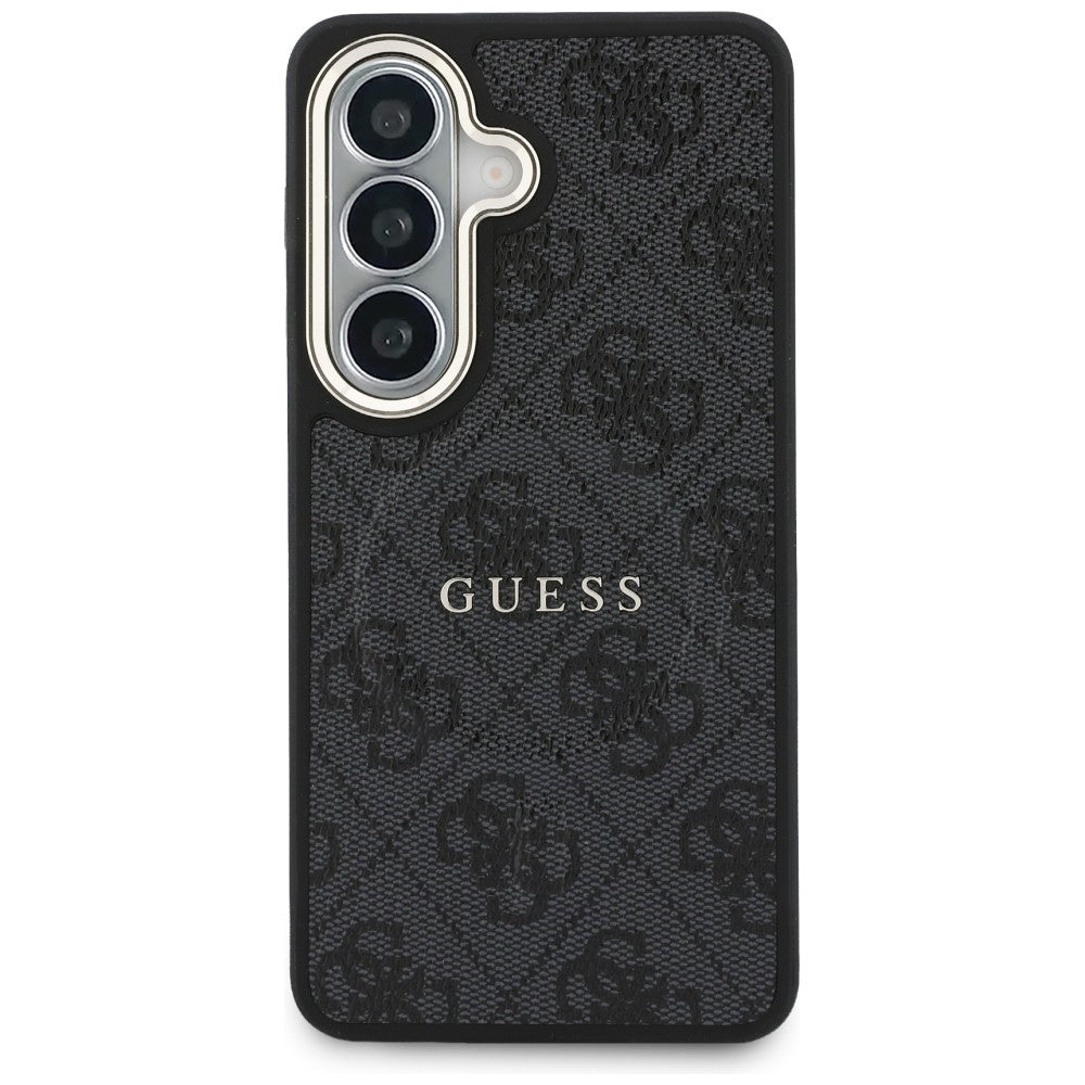 Guess 4G Embossed Ring MagSafe dėklas, skirtas Samsung Galaxy S26 - black