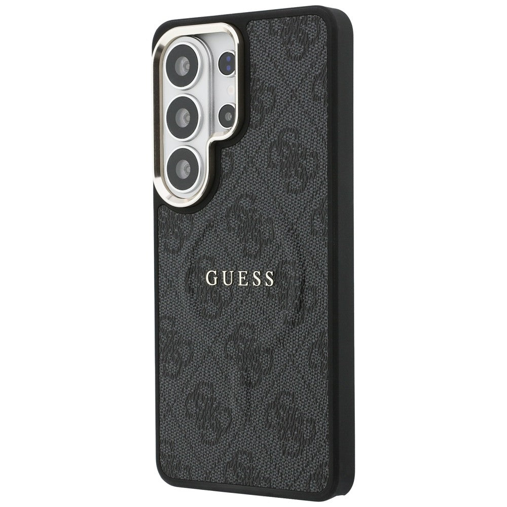 Guess 4G Embossed Ring MagSafe dėklas, skirtas Samsung Galaxy S26 Ultra - black