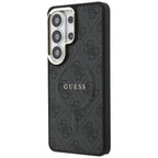 Guess 4G Embossed Ring MagSafe dėklas, skirtas Samsung Galaxy S26 Ultra - black