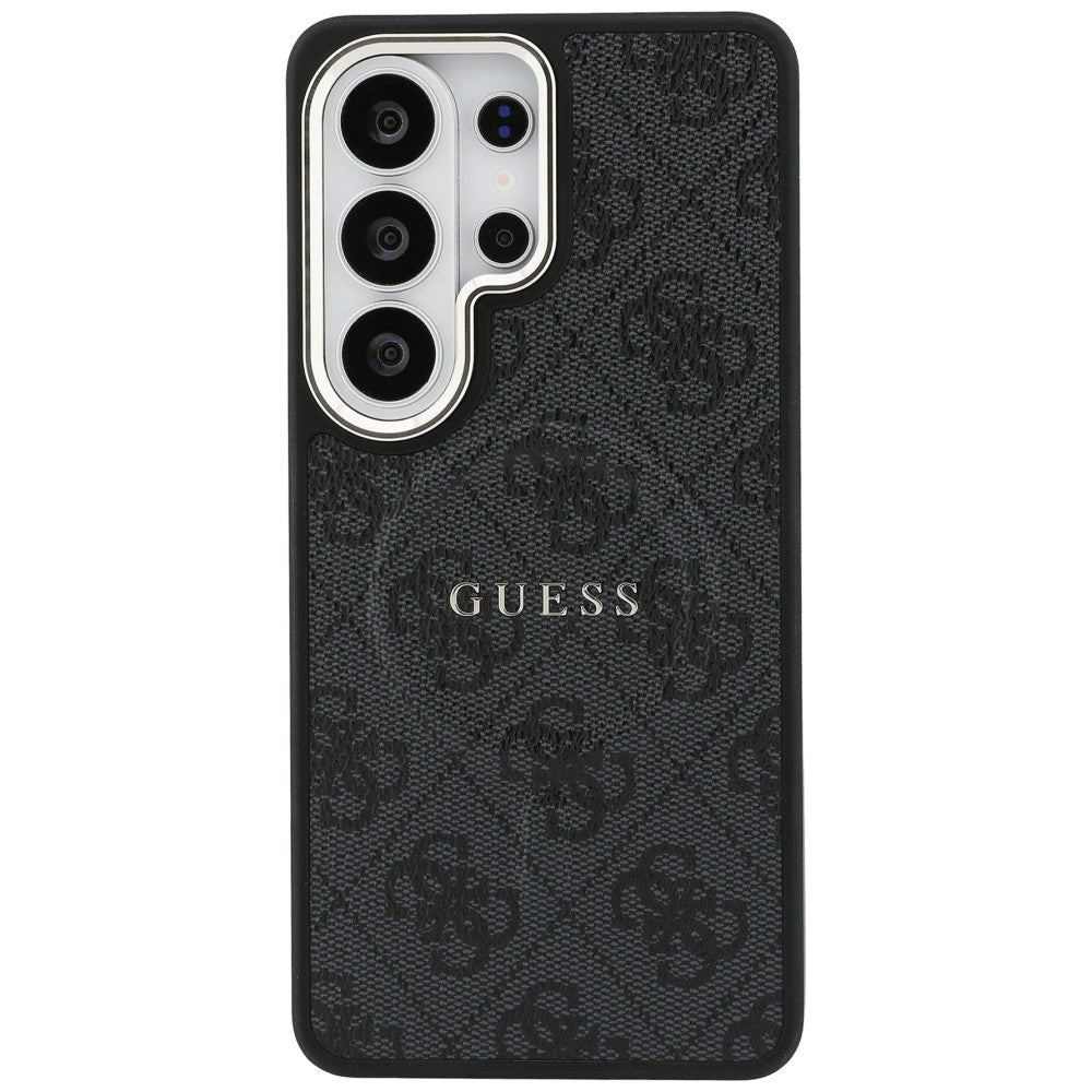 Guess 4G Embossed Ring MagSafe dėklas, skirtas Samsung Galaxy S26 Ultra - black