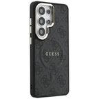 Guess 4G Embossed Ring MagSafe dėklas, skirtas Samsung Galaxy S26 Ultra - black