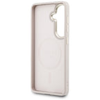 Guess 4G Embossed Ring MagSafe dėklas Samsung Galaxy S26 - rožinis -- Samsung Galaxy S26