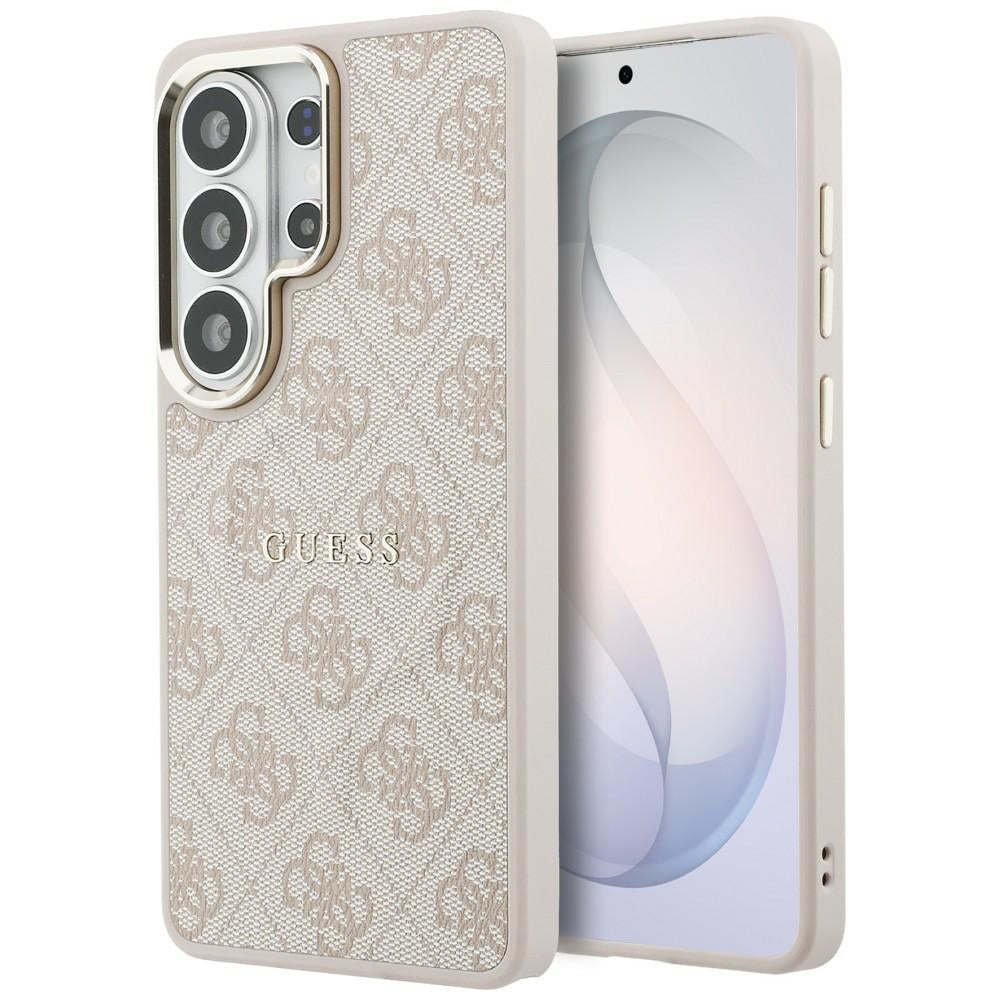 Guess 4G Embossed Ring MagSafe dėklas Samsung Galaxy S26 Ultra - Rožinė -- Samsung Galaxy S26 Ultra