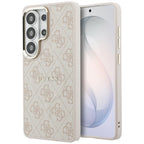 Guess 4G Embossed Ring MagSafe dėklas Samsung Galaxy S26 Ultra - Rožinė -- Samsung Galaxy S26 Ultra