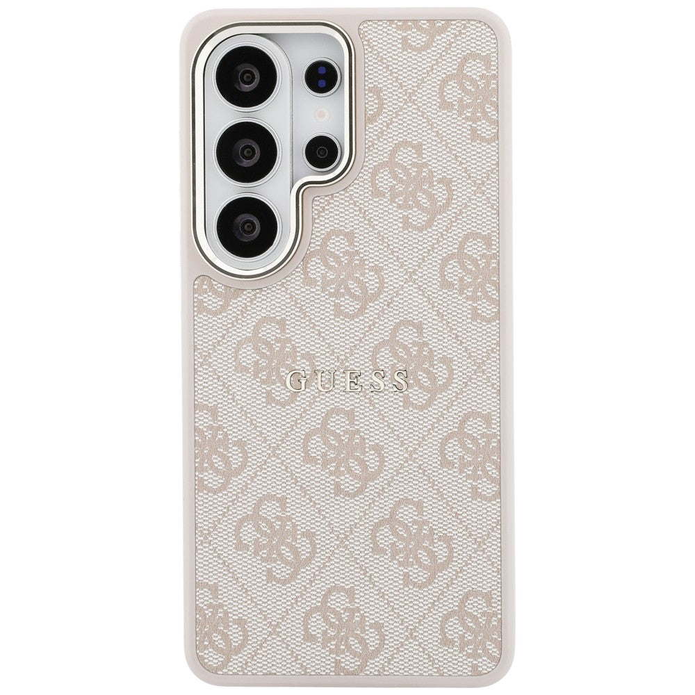 Guess 4G Embossed Ring MagSafe dėklas Samsung Galaxy S26 Ultra - Rožinė -- Samsung Galaxy S26 Ultra