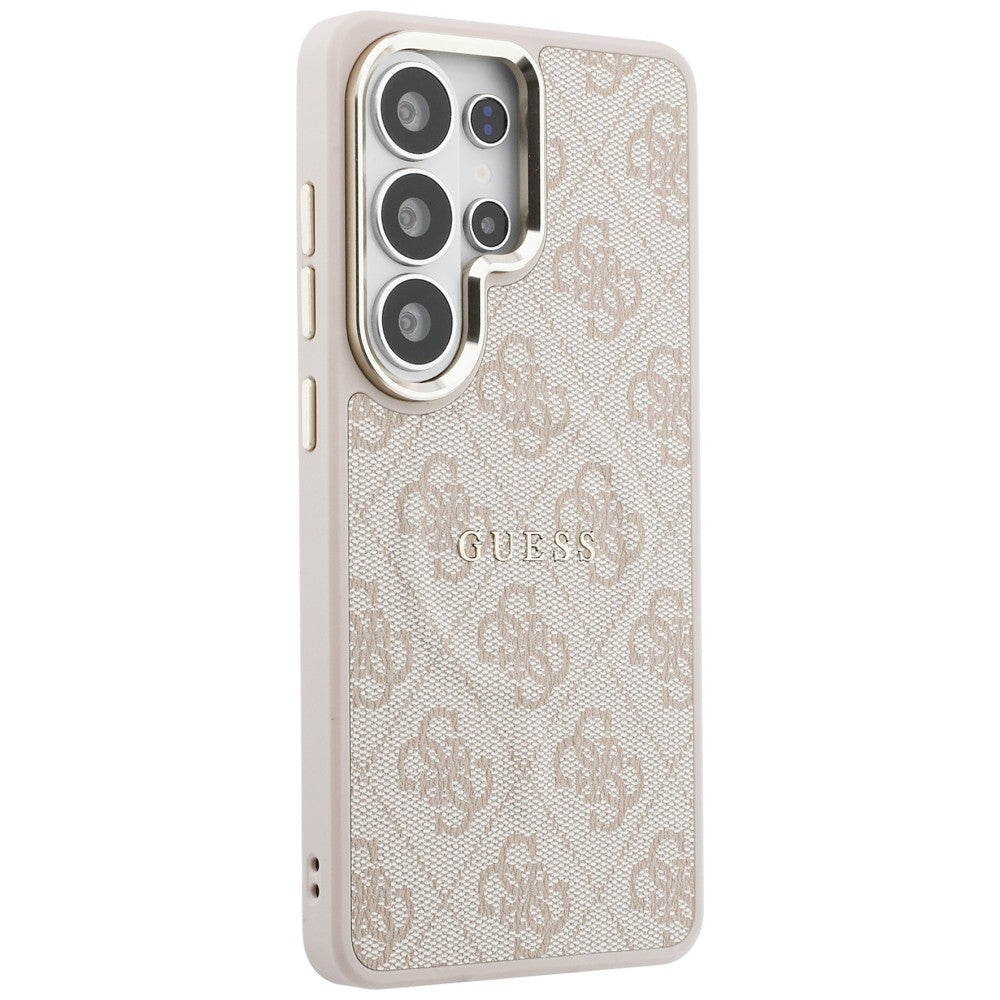 Guess 4G Embossed Ring MagSafe dėklas Samsung Galaxy S26 Ultra - Rožinė -- Samsung Galaxy S26 Ultra