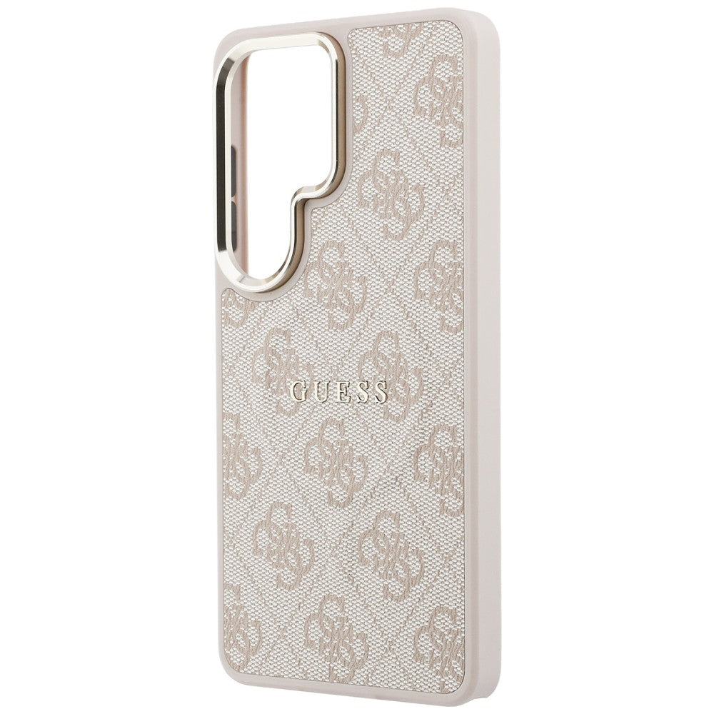 Guess 4G Embossed Ring MagSafe dėklas Samsung Galaxy S26 Ultra - Rožinė -- Samsung Galaxy S26 Ultra