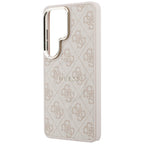 Guess 4G Embossed Ring MagSafe dėklas Samsung Galaxy S26 Ultra - Rožinė -- Samsung Galaxy S26 Ultra