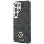 Guess 4G Rhinestone Round Logo MagSafe dėklas Samsung Galaxy S26 Ultra - juodas -- Samsung Galaxy S26 Ultra