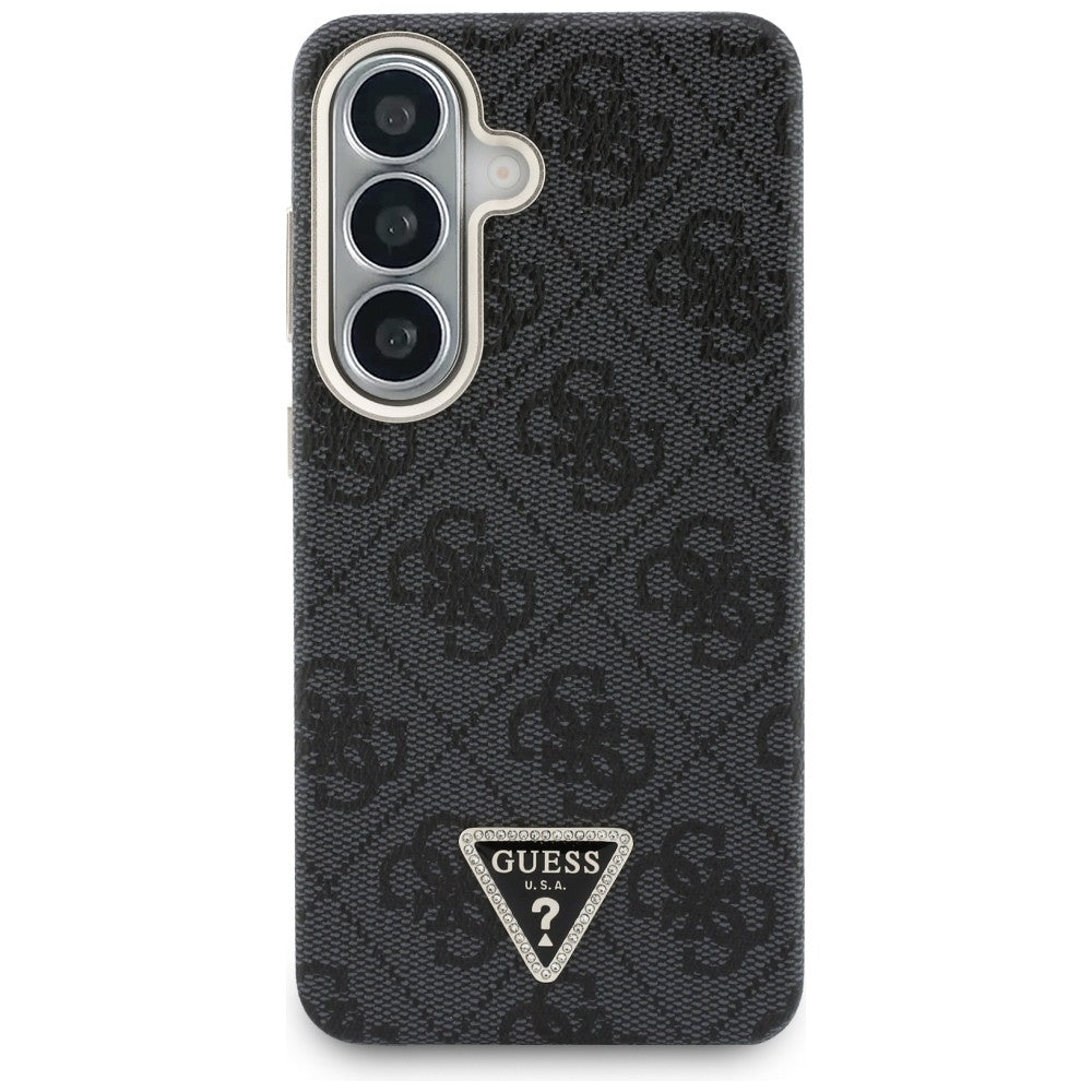 Guess 4G Triangle Logo MagSafe Dėklas, skirtas Samsung Galaxy S26 - Black