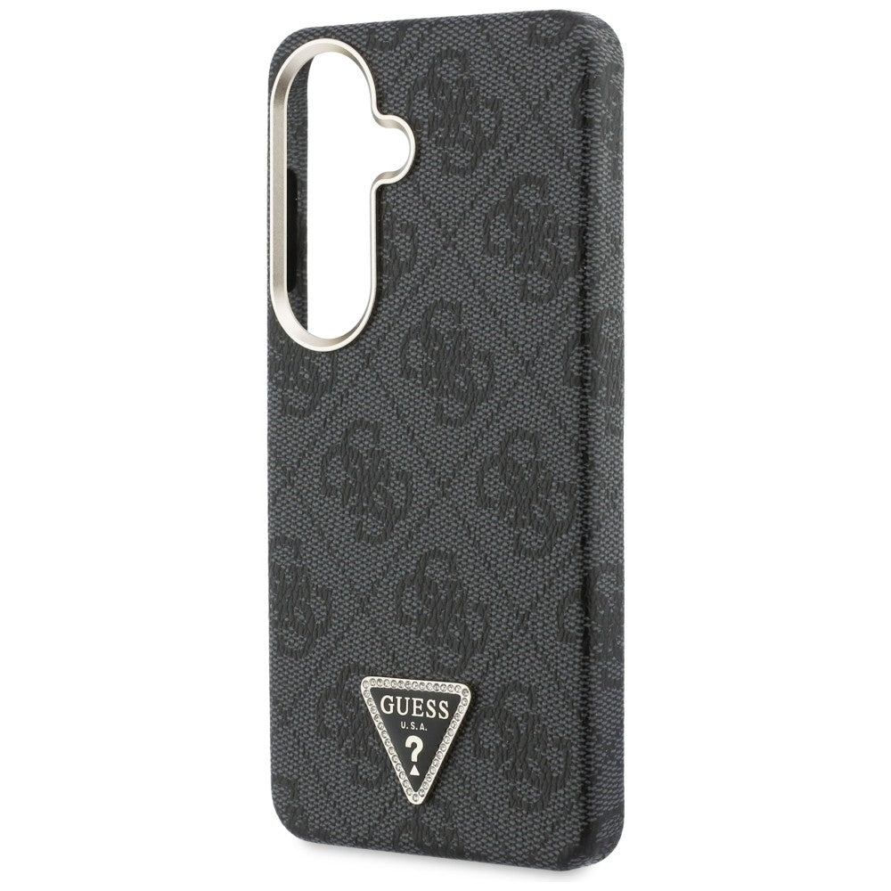 Guess 4G Triangle Logo MagSafe Dėklas, skirtas Samsung Galaxy S26 - Black