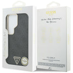 Guess 4G Triangle Logo MagSafe dėklas Samsung Galaxy S26 Ultra - juodas -- Samsung Galaxy S26 Ultra
