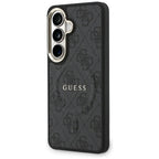 Etui Guess 4G Embosed Ring MagSafe ir Samsung Galaxy S26+ - czarne