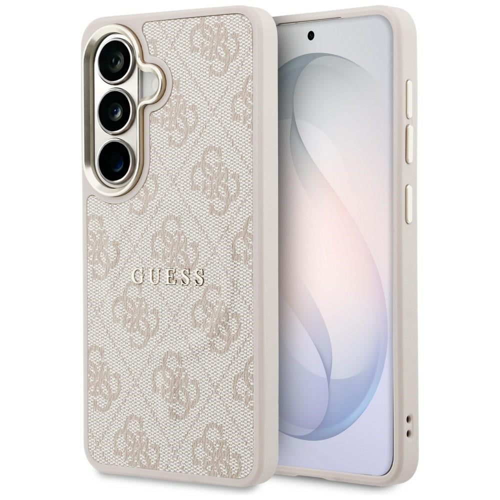 Etui Guess 4G Embossed Ring MagSafe ir Samsung Galaxy S26+ - różowe